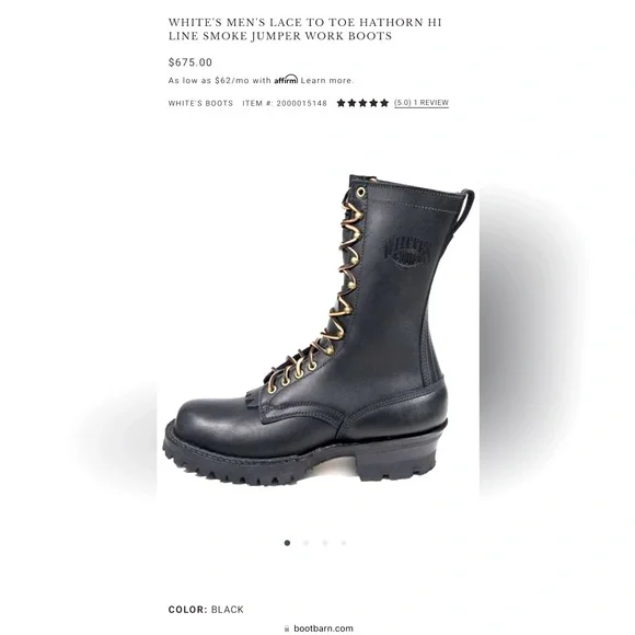 whites Shoes Whites Mens Lace To Toe Hathorn Hi Line Smoke